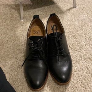 Black Women Sofft Oxfords